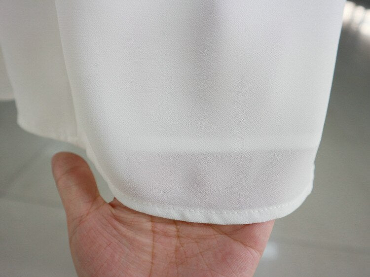 Spaghetti Straps White Hight Split Prom Dress