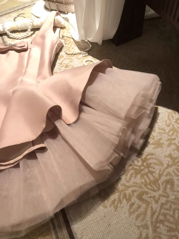 Sweet Pink Satin A Line Short Birthday Dress Homecoming Dress