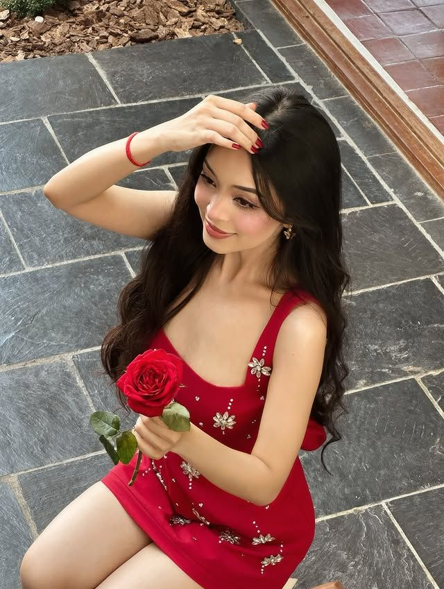 Fashion Square Neck Red Satin Beaded Short Party Dress Formal Graduation Homecoming Dress