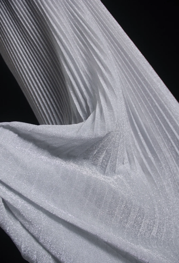 Pretty Gray Satin Pleated Sequin Beaded Long Wedding Guest Dress Party Dress