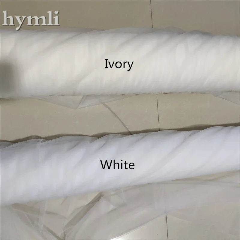 White / Ivory Lace Wedding Veil 2 Layer 5 Meters Long Bridal Veil Church Veil Blush Veil with Metal Comb
