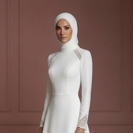 Hijab Wedding Dress Contemporary Modest Bridal Muslim
