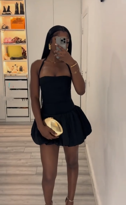 Sexy Black Halter Satin A Line Short Party Dress Formal Graduation Homecoming Dress