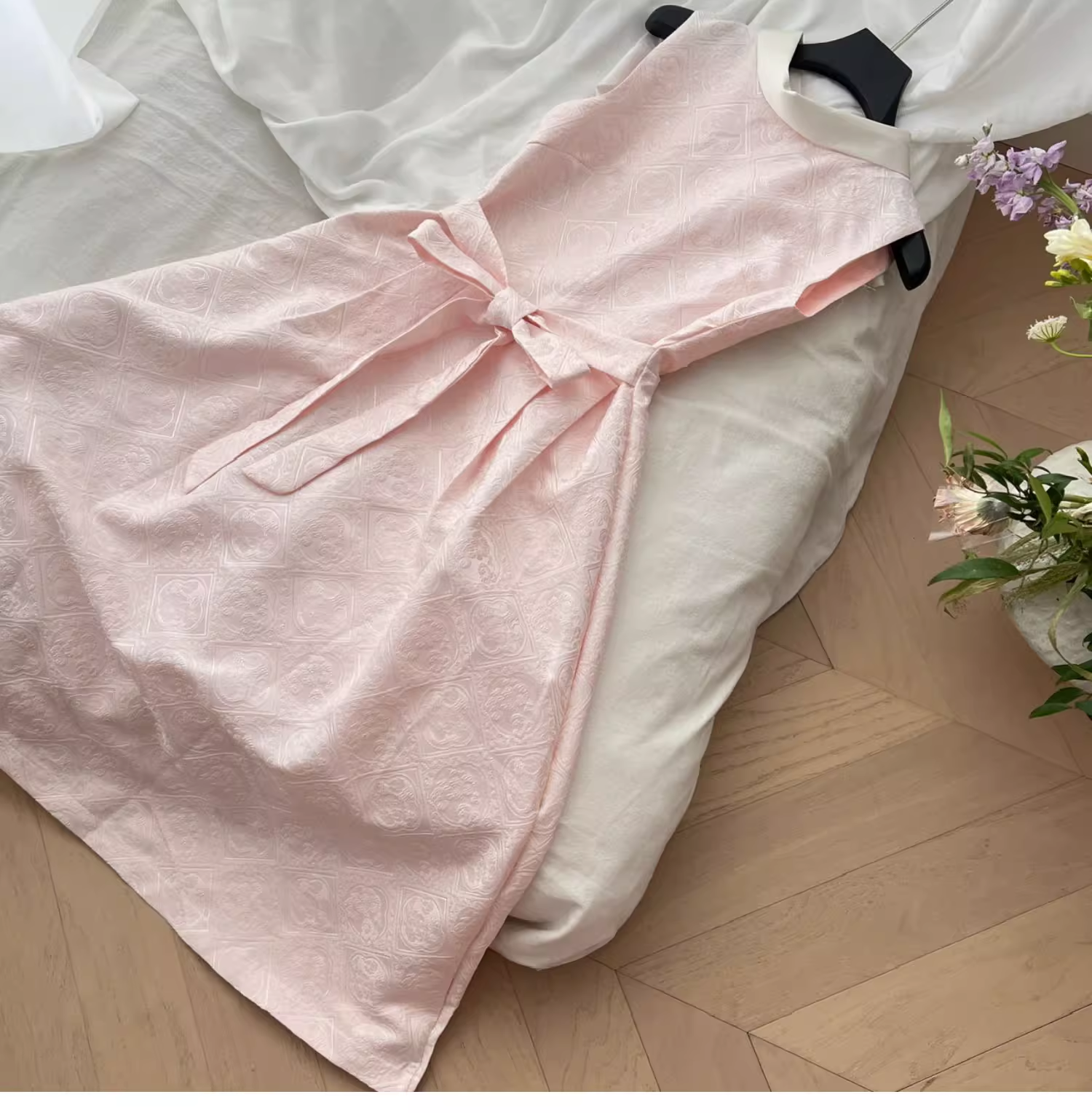 Elegant Pink A Line Birthday Dress Prom Dress