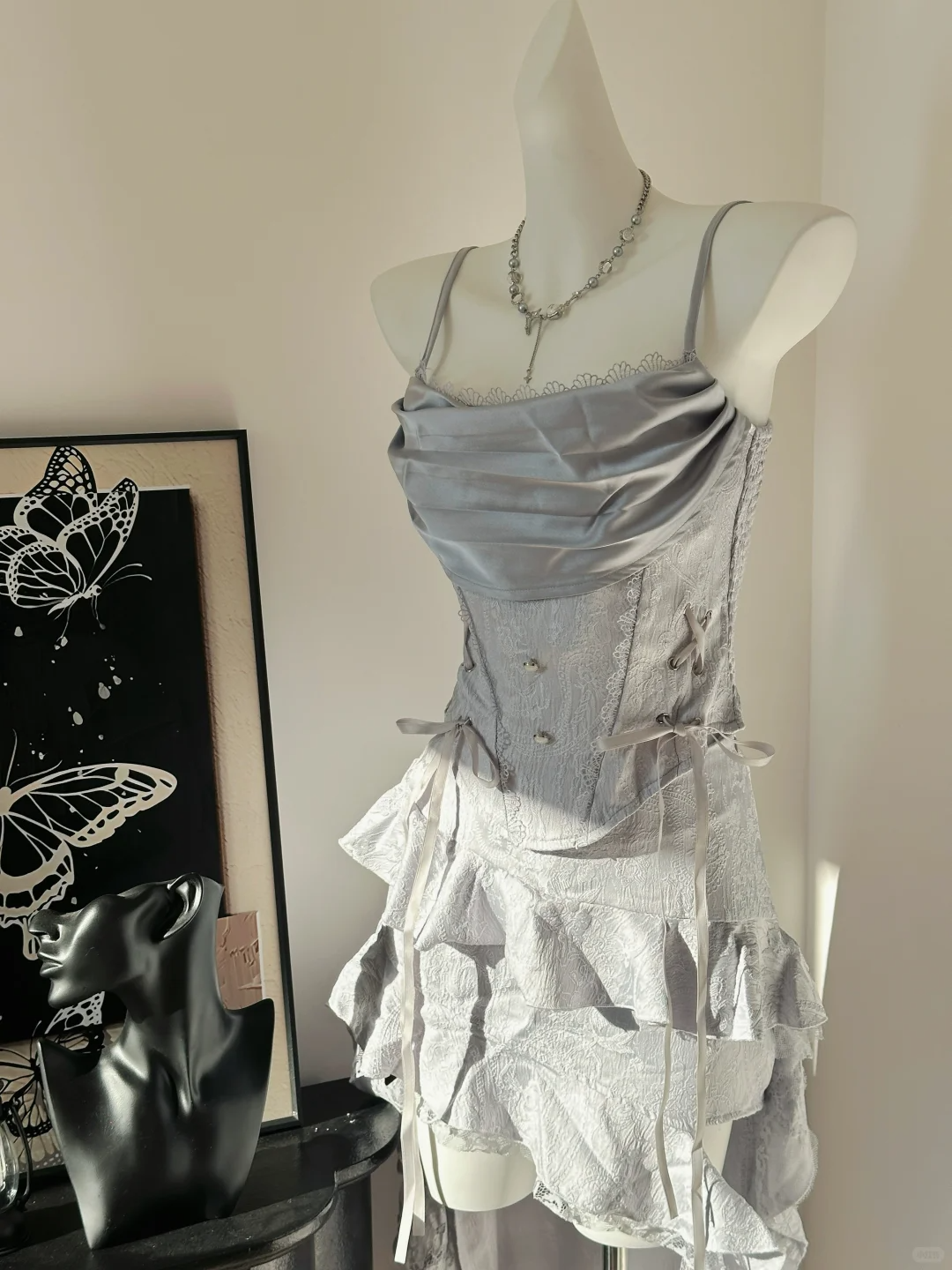 Elegant Spaghetti Straps Ruffles Short 8th Grade Homecoming Dress Short Party Dress