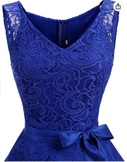 Women Floral Lace Bridesmaid Party Dress Short Prom Dress V Neck Homecoming Dress