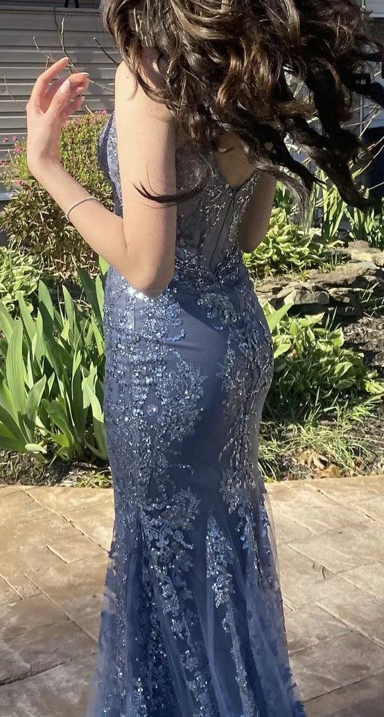 Charming V-Neck Mermaid Prom Dress,Fashion Evening Dress