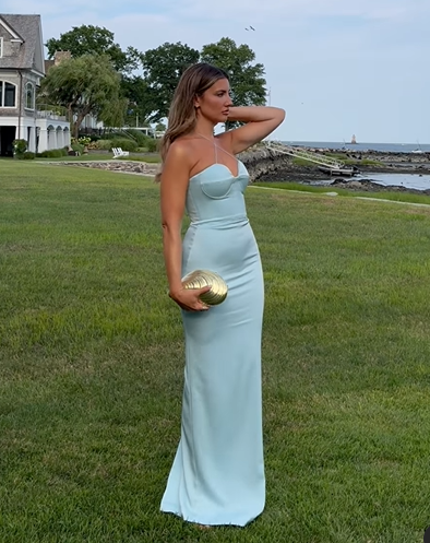 Sexy Halter Sweetheart Sheath Long Party Evening Dress,Formal Prom Dress