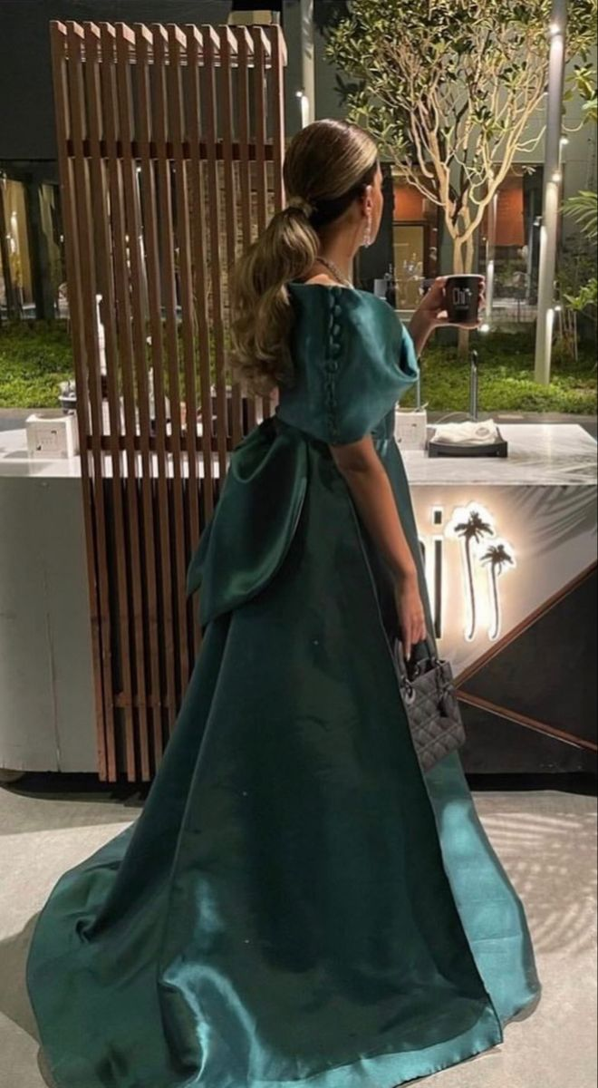Charming Off The Shoulder Satin Evening Dress