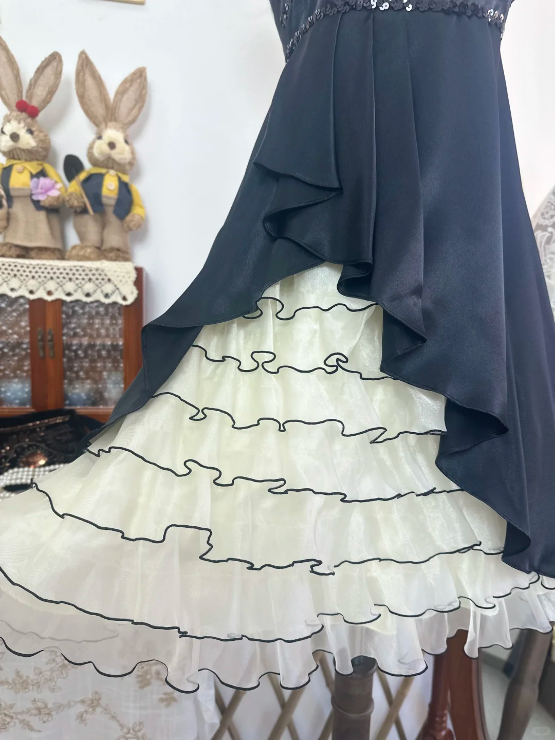 Vintage Black Halter Satin Formal Homecoming Dress Short Party Dress