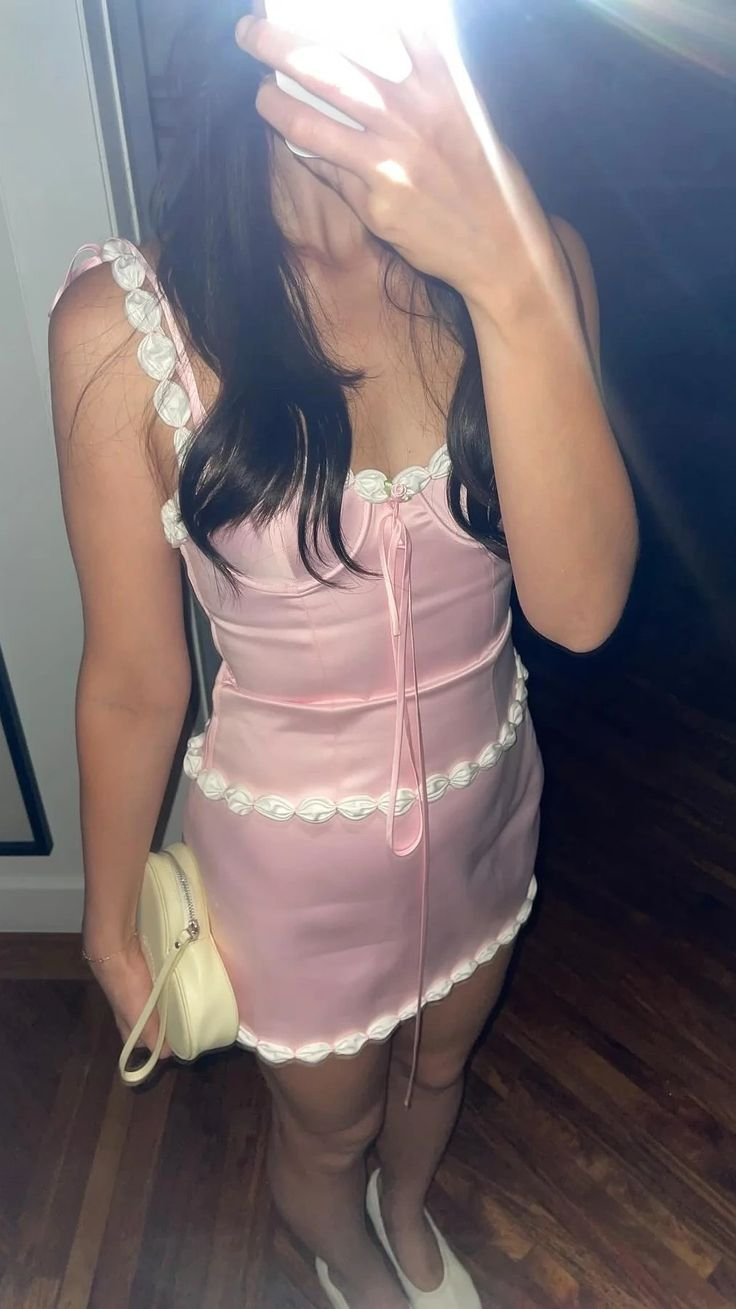 Cute Pink Spaghetti Straps Sweetheart Neck Sheath Birthday Outfits Short Graduation Homecoming Dress