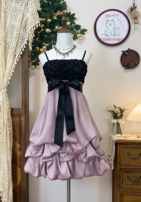 Unique Spaghetti Straps Rose Flowers Birthday Outfits Lavender A Line Homecoming Dress