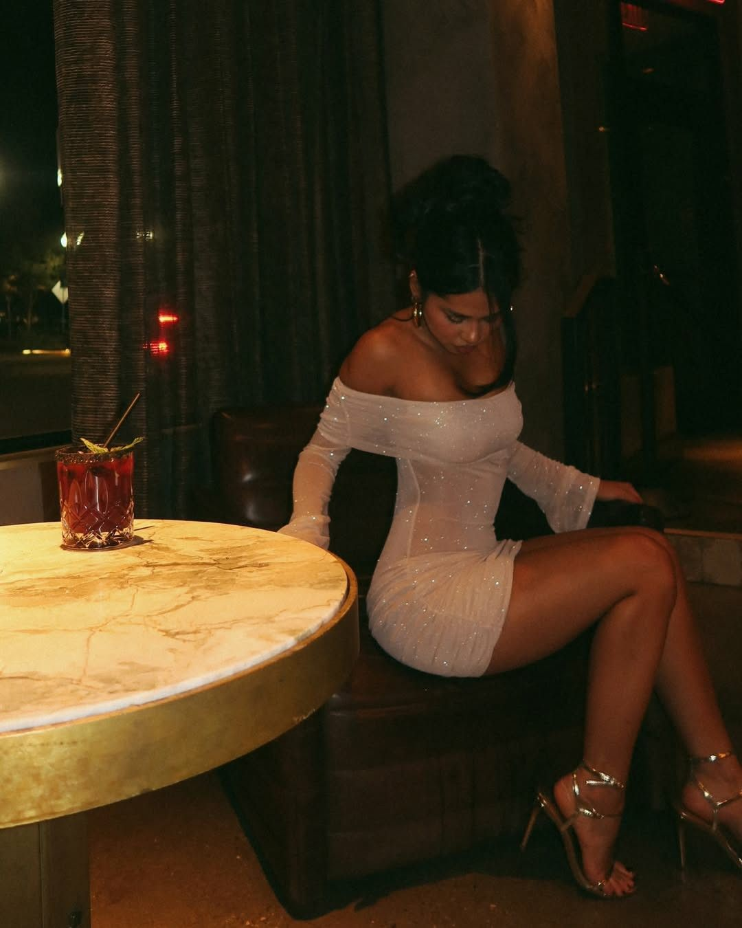 Sparkly Off The Shoulder Long Sleeves White 18th Birthday Outfits Short Graduation Homecoming Dress