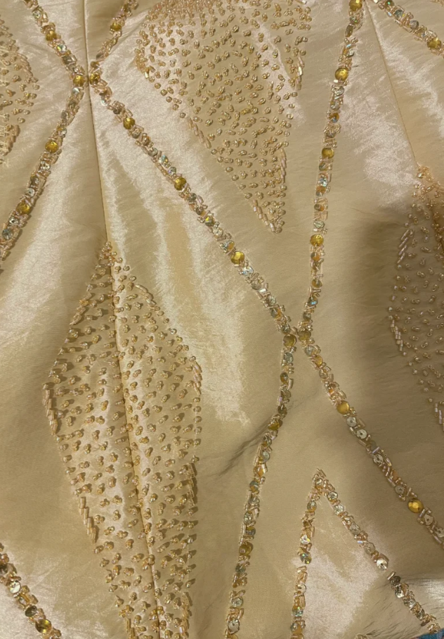 Unique Yellow Halter V Neck Satin Beaded Mermaid Long Party Dress Evening Dress
