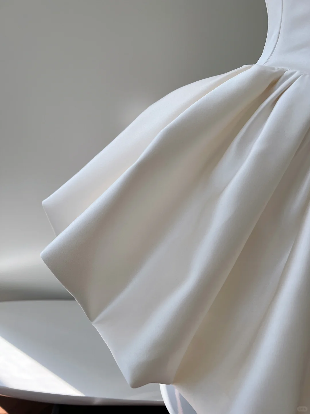 Simple White Satin A Line Homecoming Dress Short Birthday Dress