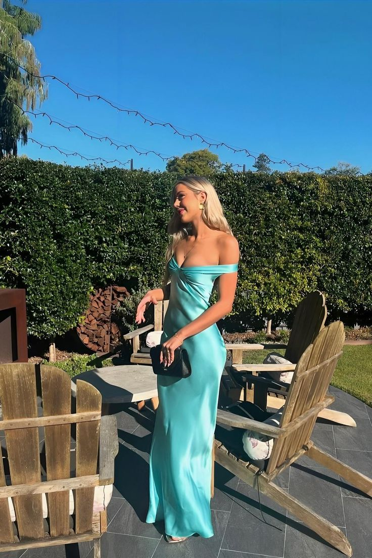 Sexy Off The Shoulder Sheath Long Prom Dress,Green Evening Gown