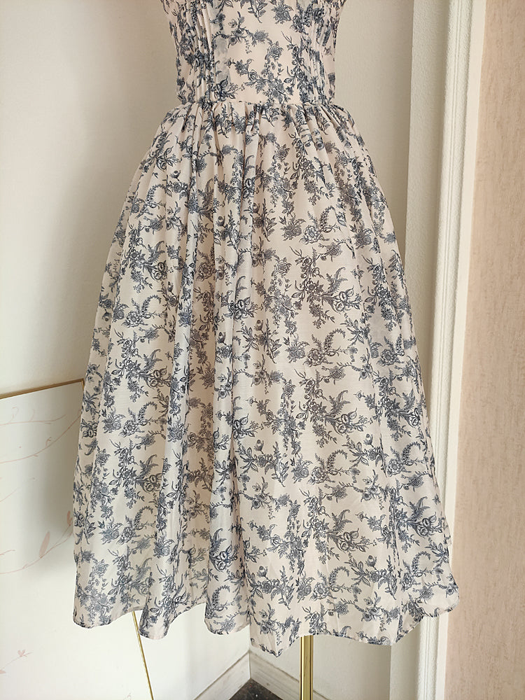 Sexy A line Sweetheart Floral Holiday Dress Travel Vacation Dresses Birthday Dress