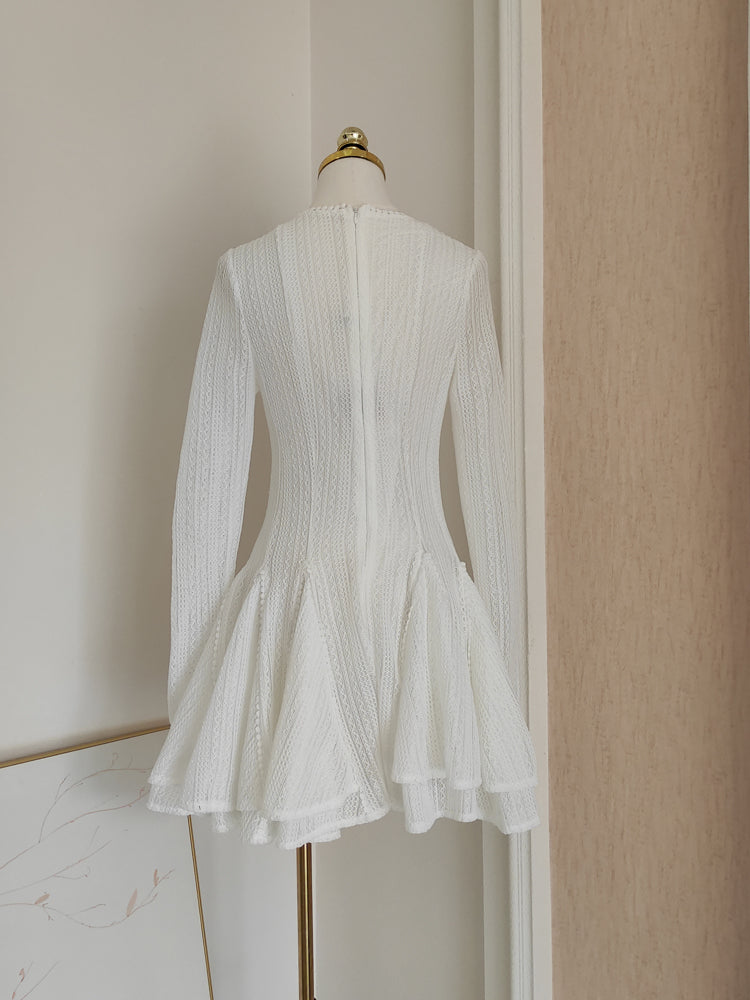 Sexy A line Scoop Neckline White Holiday Dress Travel Vacation Dresses Short Birthday Dress