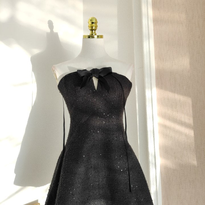 Sexy A line Halter Black Holiday Dress Travel Vacation Dresses Short Birthday Dress