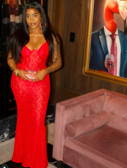 Pretty Red Lace Mermaid Long Evening Dress Prom Dress