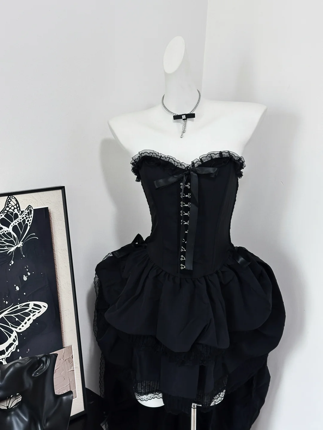 Sexy Strapless Black Sweetheart Neck A Line Short Party Dress Graduation Homecoming Dress