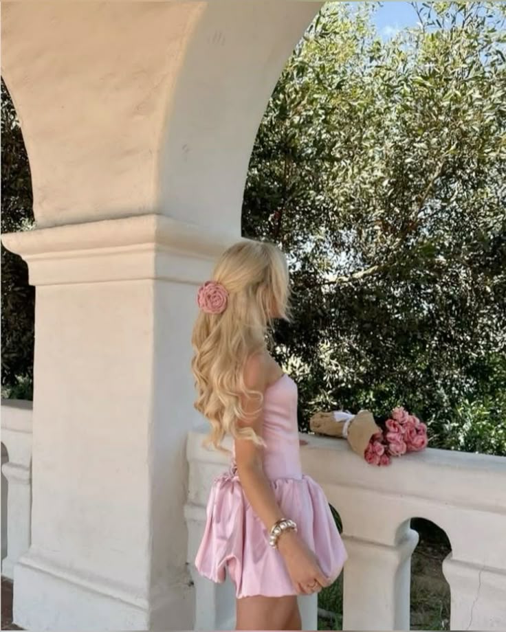 Sweet Princess Light Pink Bud Satin Birthday Party Homecoming Dress