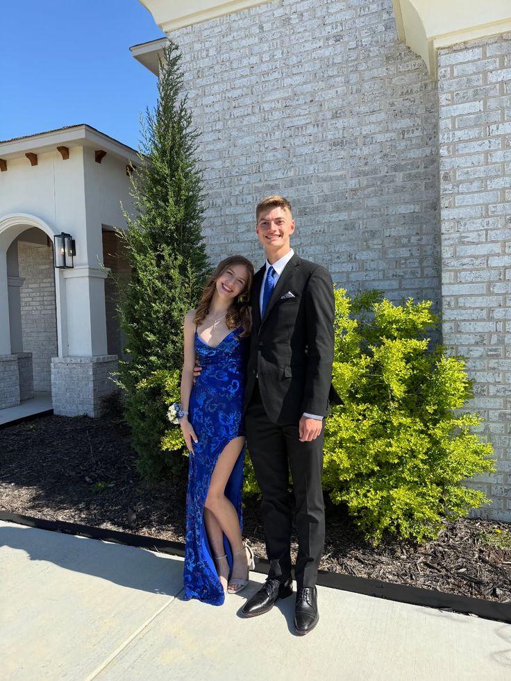 Gorgeous Royal Blue Slim-fit Spaghetti Strap Slit Sequined Long Prom Dress Evening Dress Bridesmaid Dress