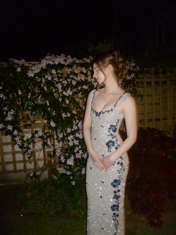 Gorgeous Silver-Grey Mermaid Square Neck Butterfly Rhinestone Long Prom Dress Evening Dress