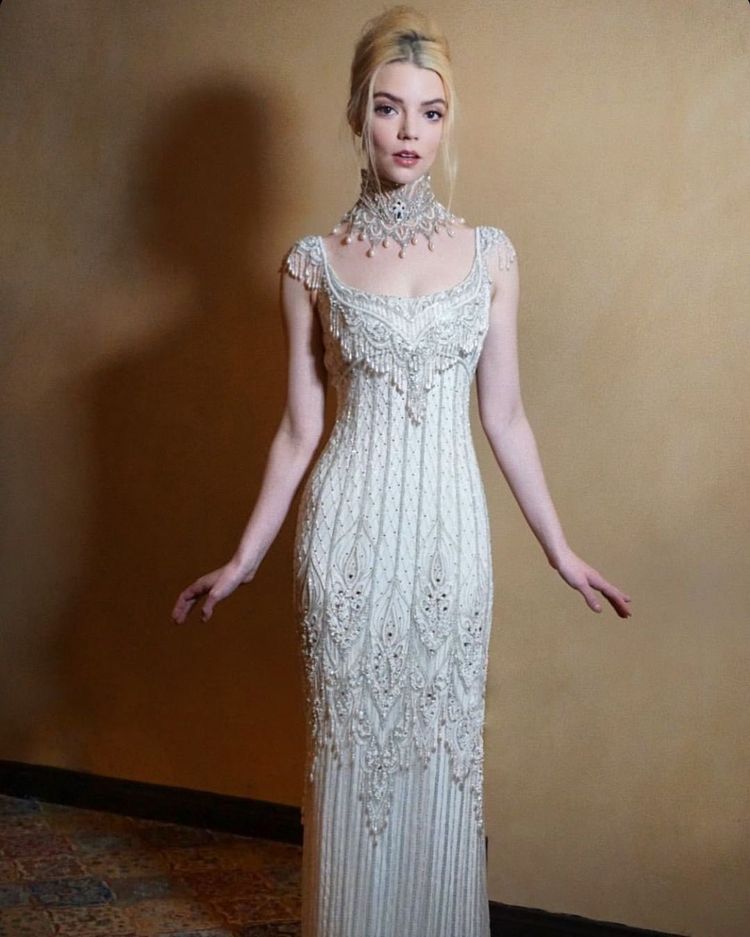Gorgeous Ivory Mermaid Square Neck Tassel Sequined Long Prom Dress Evening Dress