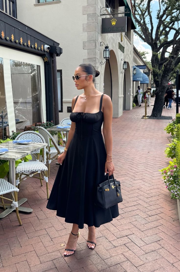 Simple A line Straps Black Sleeveless Prom Dress Formal Evening Dresses