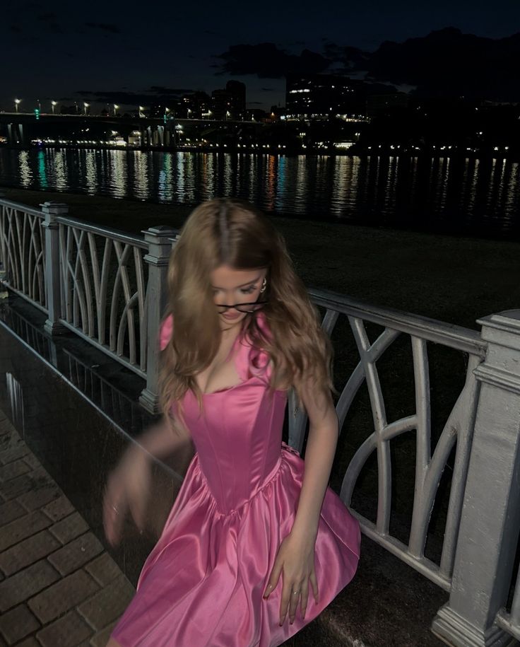 Sweet Pink Bow Satin A-Line 16th Birthday Homecoming Dress