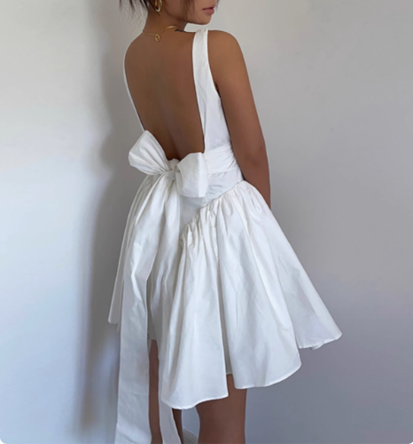 Cute Butterfly Backless Square Neck Waist Backless 17th Birthday Homecoming Dress