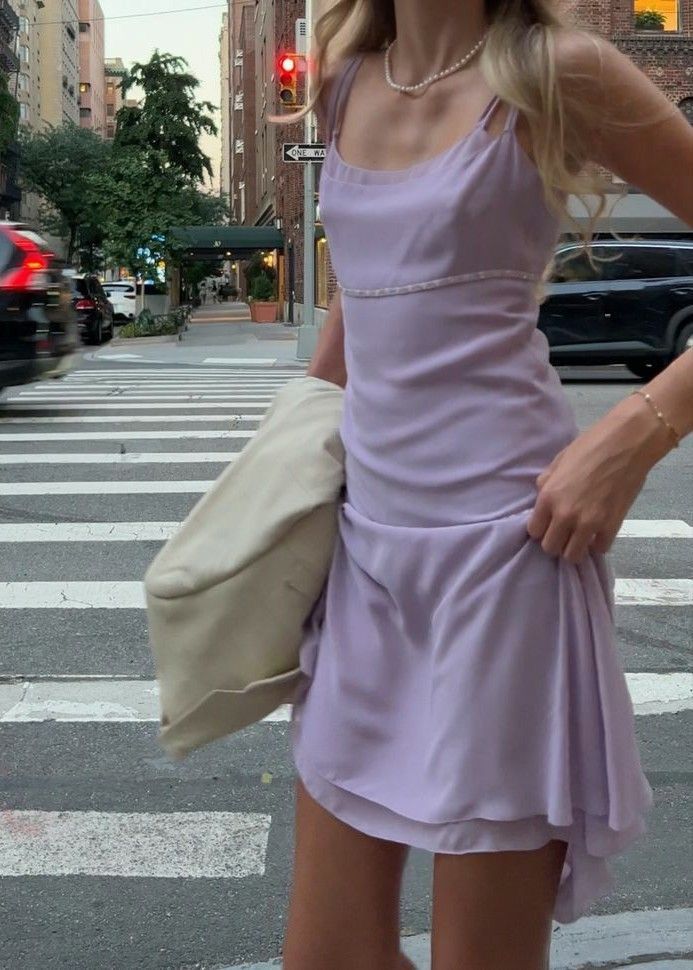 Elegant Lavender Spaghetti Strap Chiffon Waist 17th Birthday Homecoming Dress