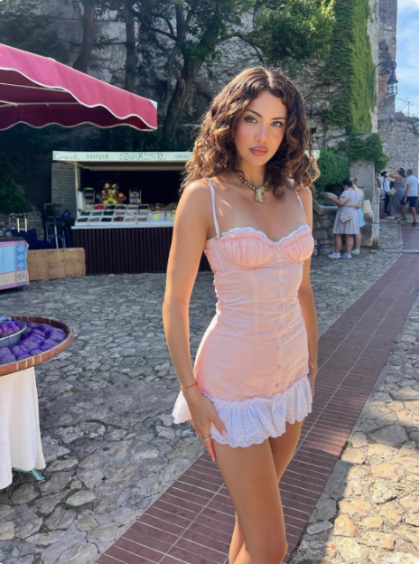 Sweet Pink Sling Slim Cake Birthday Dress Homecoming Dres