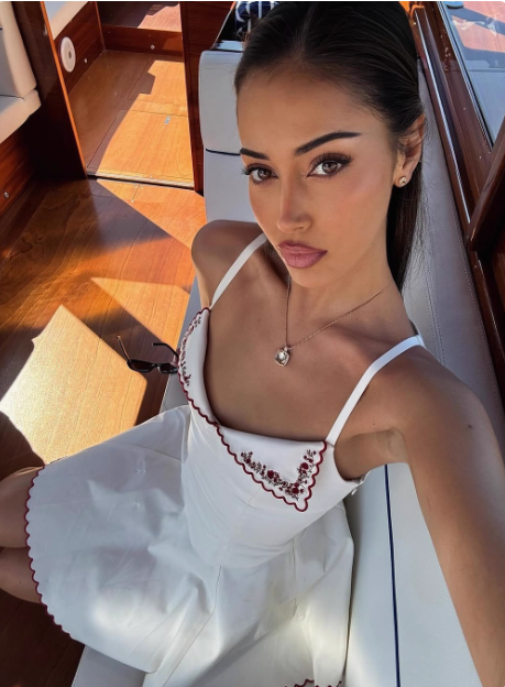 French Waist Embroidered Suspenders A-line Birthday Short Skirt Homecoming Dress