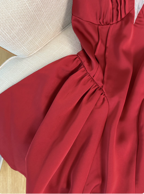 Beautiful Red Lace Halter Neck Backless A-line Birthday Short Skirt Homecoming Dress