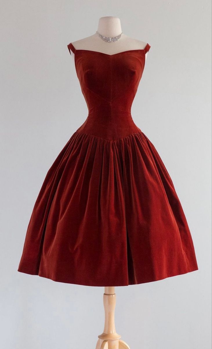 Vintage Elegant Wine Red Velvet Waist A-line 17th Birthday Homecoming Dress