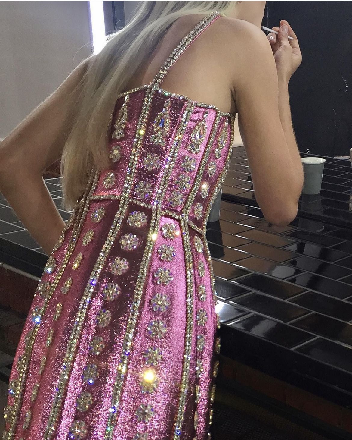 Gorgeous Purple Sleeveless Rhinestone Slim Fit Birthday Party Homecoming