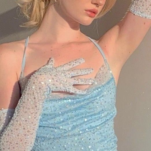 Sweet Light Blue Sling Neckline Suspenders Sequined Slim Birthday Dress Homecoming Dress