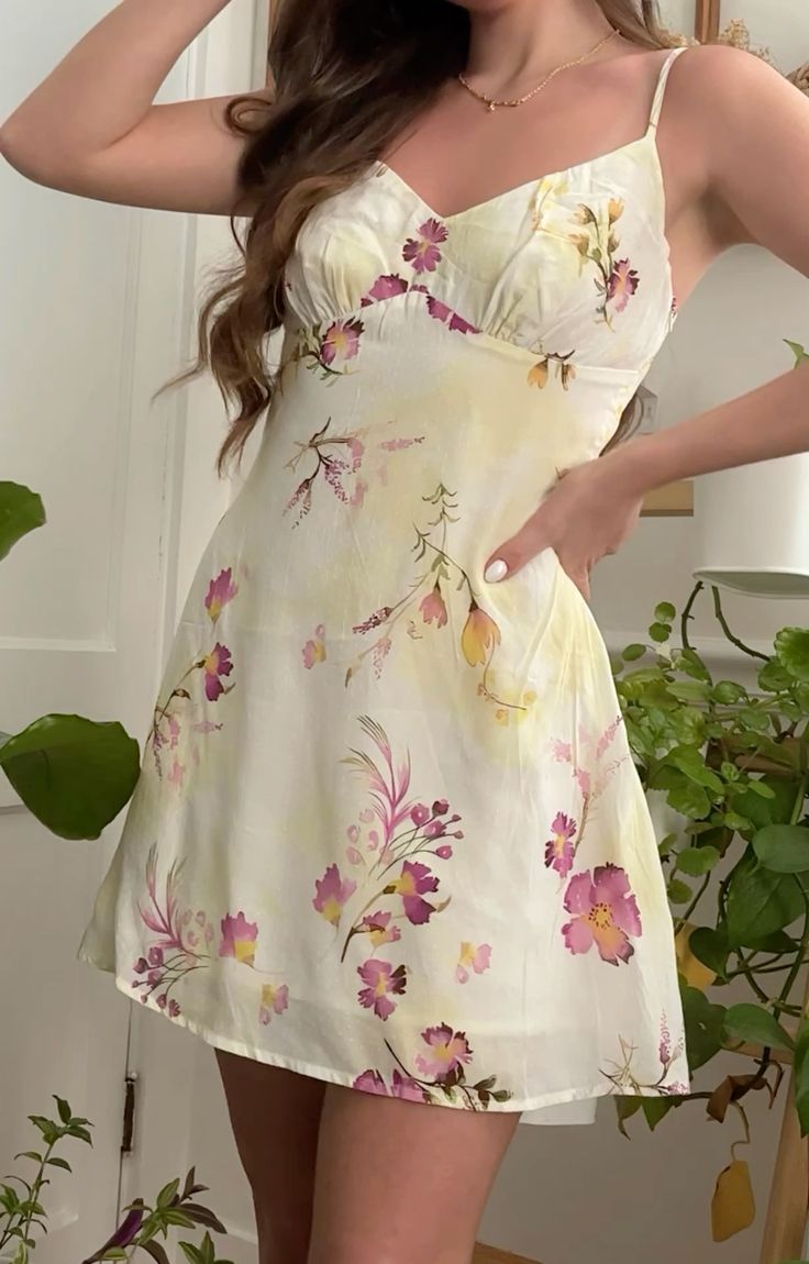 Sweet Off-white Pink Floral Suspender Waist 17th Birthday Homecoming Dress