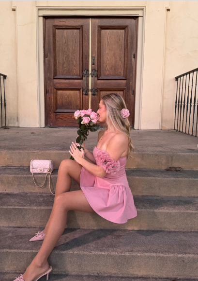 Sweet Pink Tube Top Waist Mini 16th Birthday Homecoming Dress