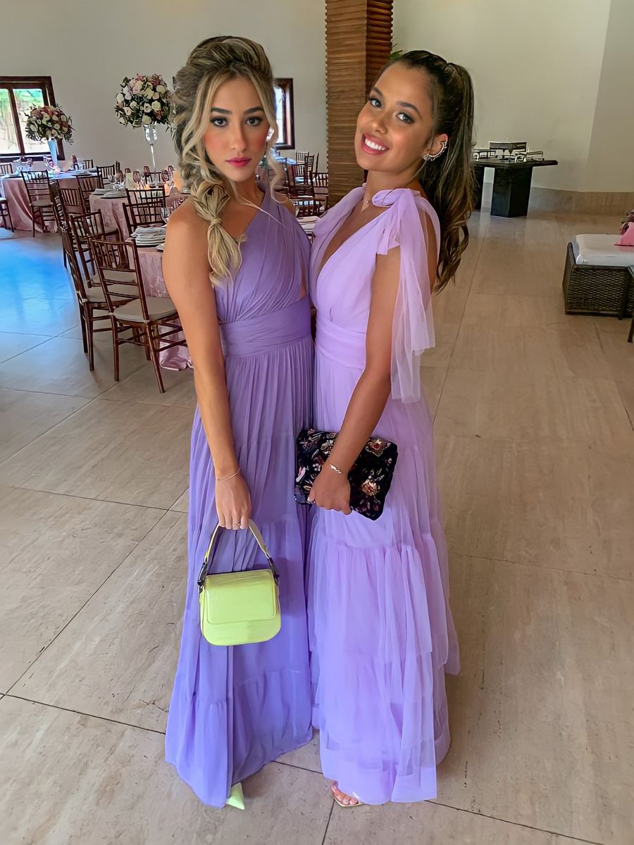 Elegant Purple A-line One-shoulder Chiffon Long Prom Dress Evening Dress