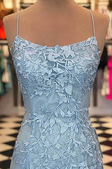 Elegant Yellow Backless Lace Prom Dress Mermaid Party Evening Gown