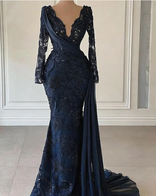 Black Long Prom Dress evening Formal Dress