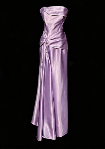 Simple Green Strapless Satin Prom Dress,Long Party Evening Dress