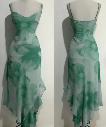 Flowy Chiffon Printed Strapless 19th Birthday Homecoming Dress