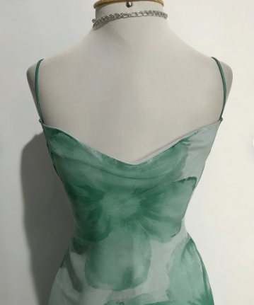 Flowy Chiffon Printed Strapless 19th Birthday Homecoming Dress