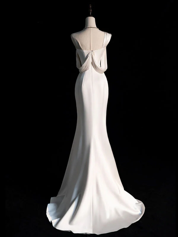 Simple Prom Dresses, Mermaid Wedding Dress