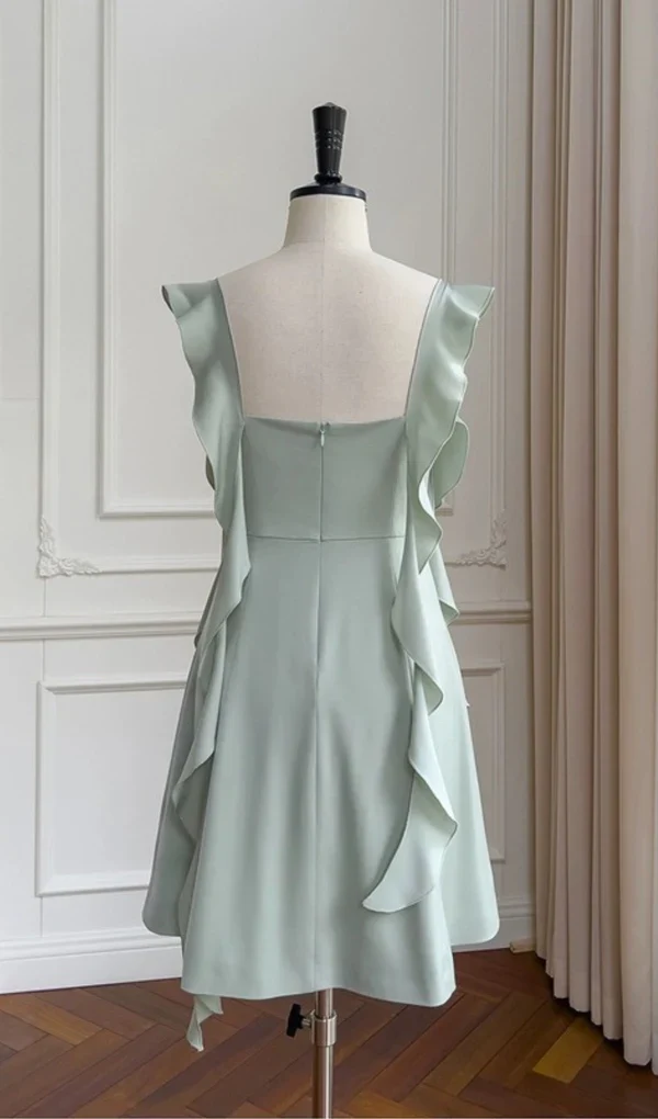 Sage Green Party Dress Short Prom Dress
