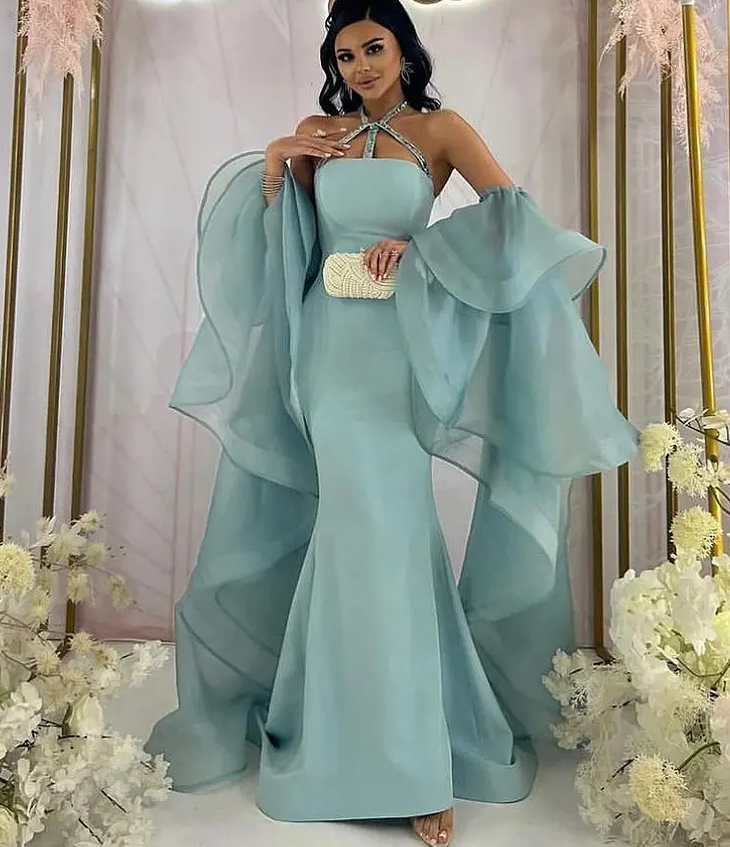 Luxury Mermaid Prom Dresses Beaded Evening Dress Luxury Birthday Dress